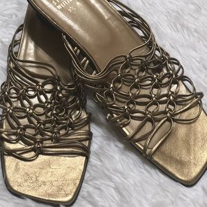 Stuart Weitzman Braided Leather Sandals